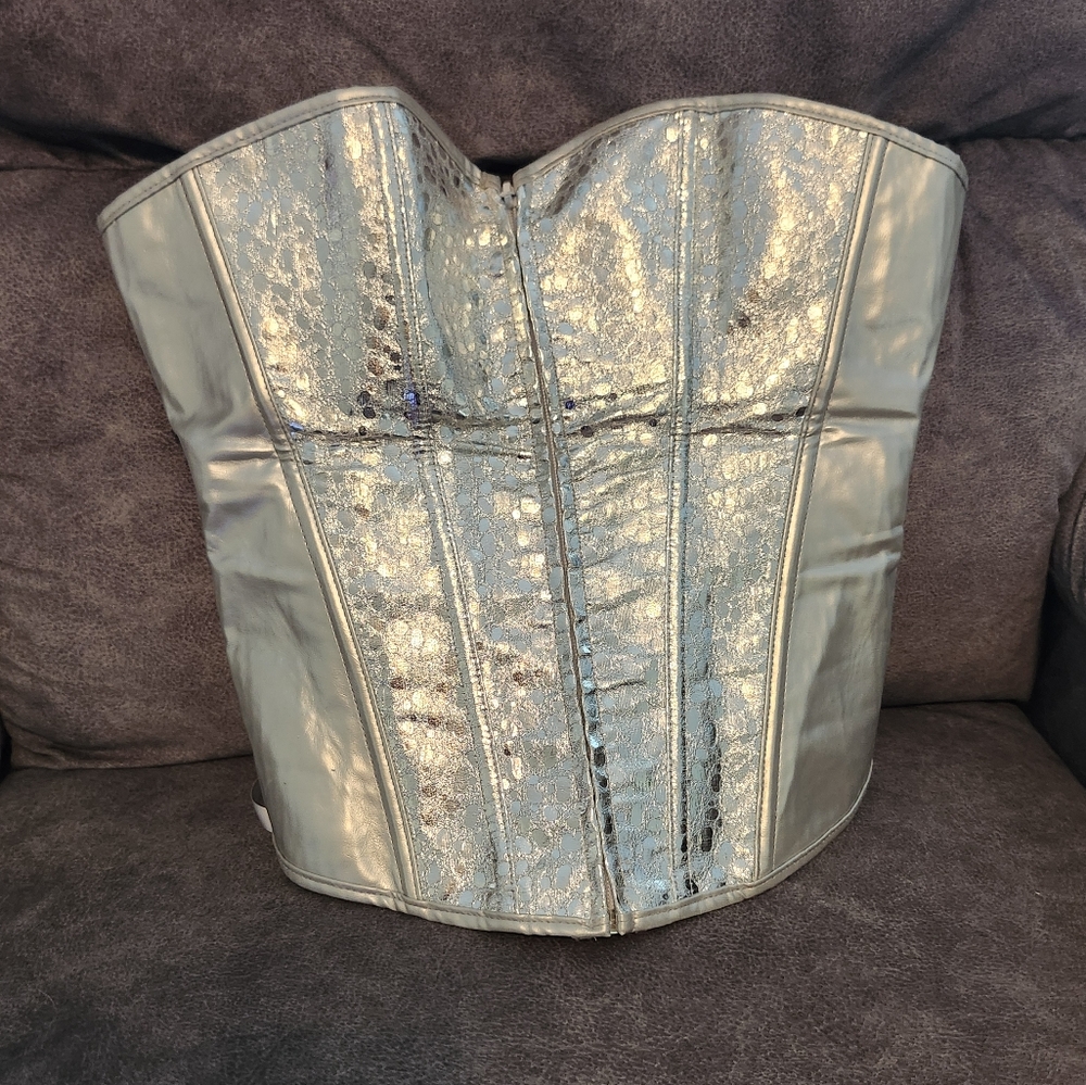 Silver corset